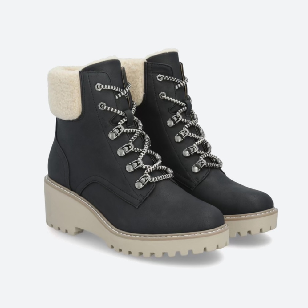 Lace up booties- worn only once